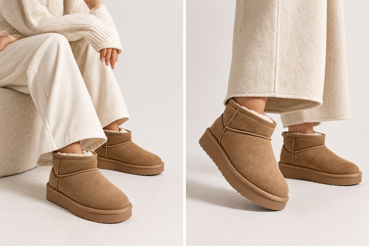 ILC Damen Winterboots – Beige / Camel